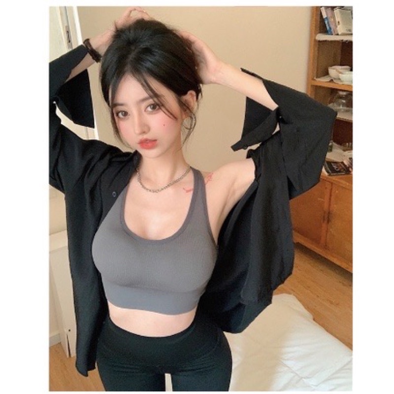 Áo Bra Nữ Hở Lưng Thiết Kế Dây Đan Chéo Siêu Sexy Mẫu Mới 05.E6