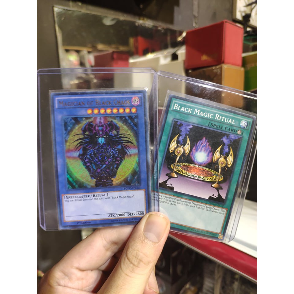 Lá bài thẻ bài Yugioh Combo Phù thủy vô địch Magician of Black Chaos - Ultra Rare - Tặng bọc bài nhựa bảo quản