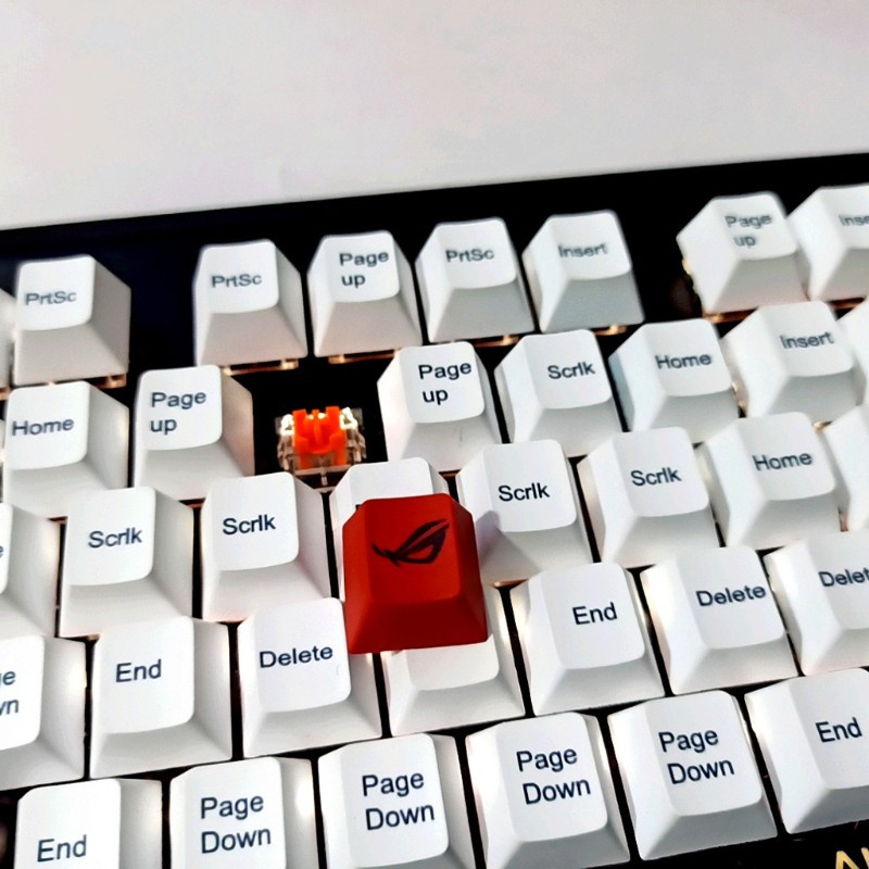 lucky* Cherry Profile PBT Dye Sublimation Cherry Profile Keycaps for Cherry MX Mechanical Keyboard Gaming Players R4 Height Red