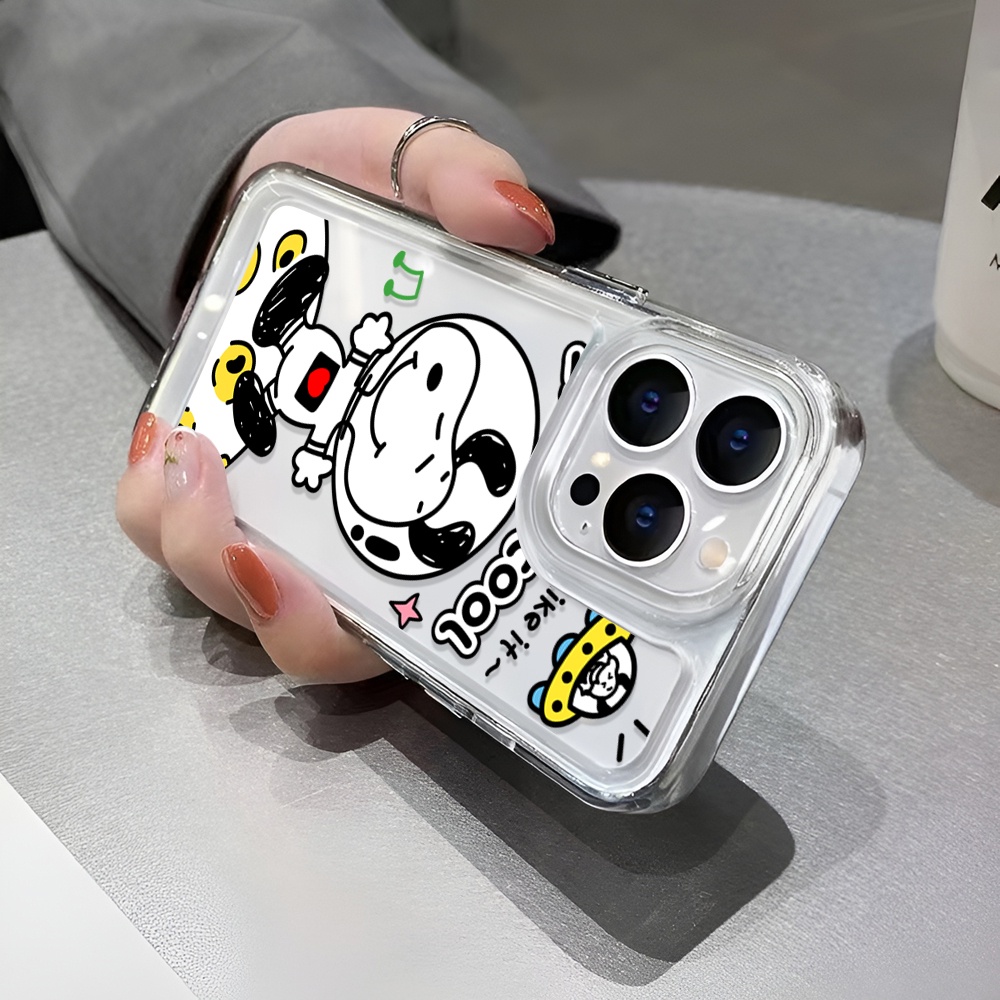 Ốp Điện Thoại Trong Suốt Hình snoopy / Phi Hành Gia Cho iphone 14 Plus 11 13promax 12 7Plus X XS Max 7 8 SE 2020