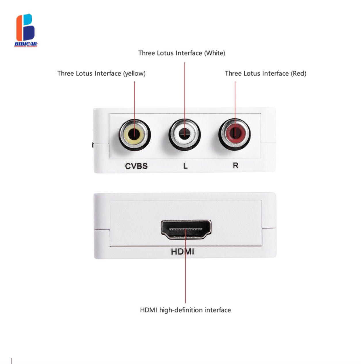 Đầu Chuyển Đổi Từ Leshp 1080p Hdmi Sang Av 3 Rca Chuyên Dụng