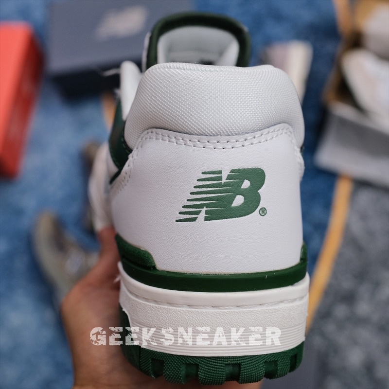 [GeekSneaker] Giày Giày NB550 | New Balance 550 - White Green | NB OG - Mũi Da lộn