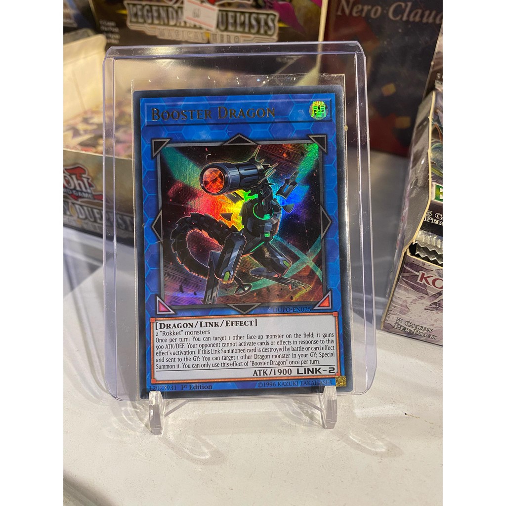 Lá bài thẻ bài Yugioh Booster Dragon - Ultra Rare - Tặng bọc bài nhựa bảo quản