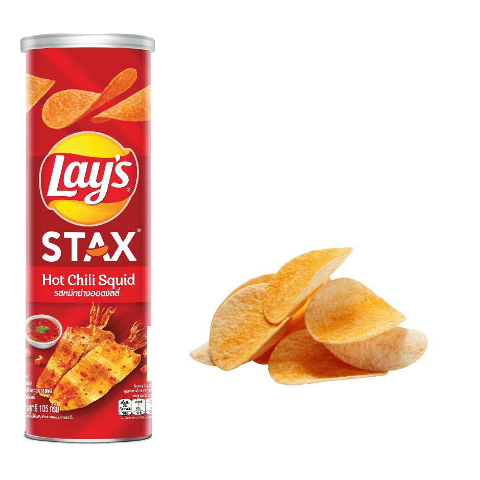 [Gro Gift] Lays Stax vị Mực Sốt Cay 103G/hộp