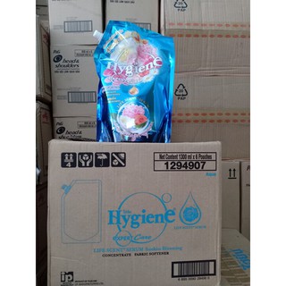 Nước Xả Vải Hygiene Đậm Đặc Túi 1300ml - Xanh