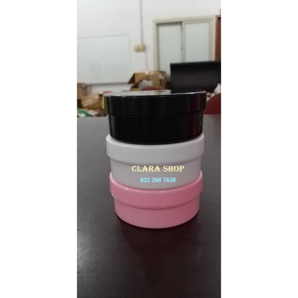 Hủ đựng kem 250g hoa văn trơn (3 màu)