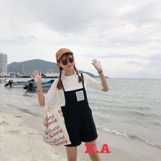 Set yếm quần kaki ( kèm ảnh thật )