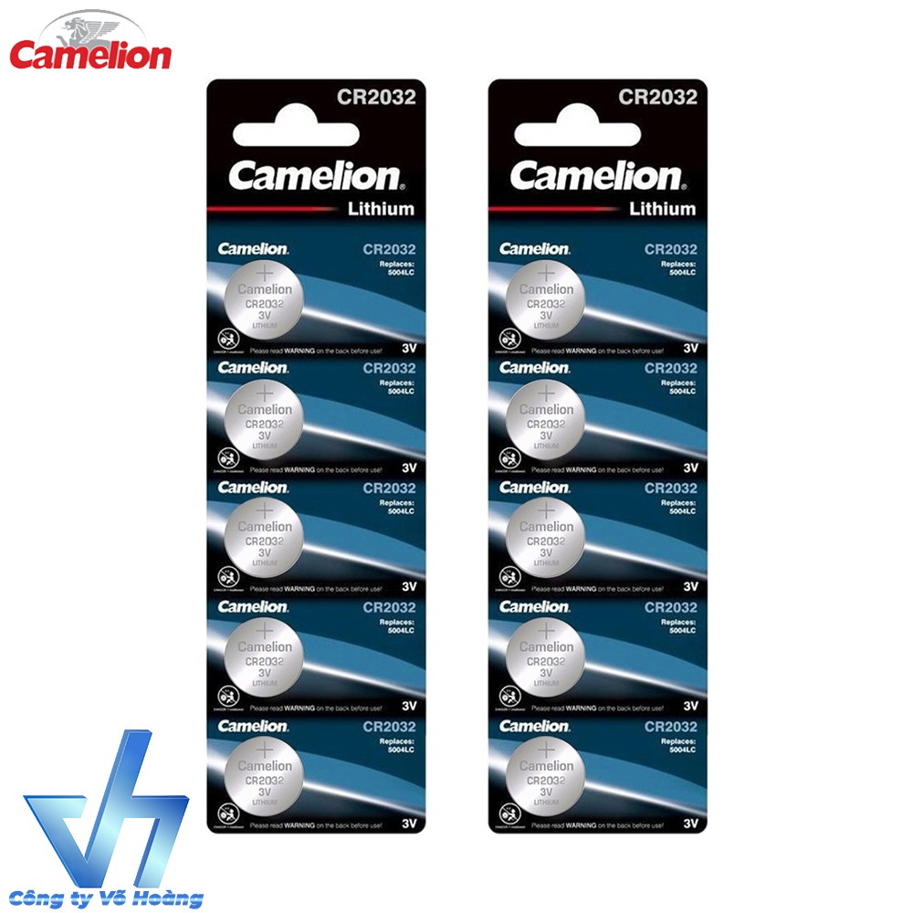 10 Pin Camelion 2032 sử dụng remote, đèn pin, đồng hồ, đồ chơi…