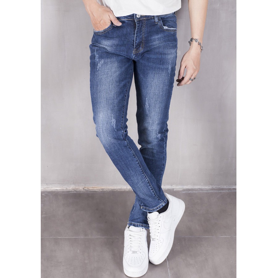 Quần Jeans Đen Chất Co Giãn Dáng Ôm