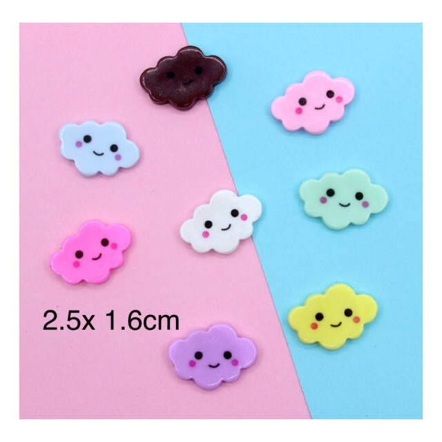 Đám mây mặt cười charm slime