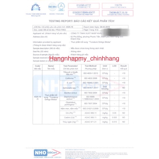 Bổ Não Ginkgo Biloba 340 Viên
