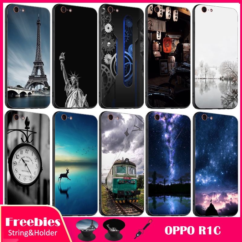 Ốp Điện Thoại Silicon Mềm Có Giá Đỡ Và Dây Đeo Mẫu Mới Cho OPPO R1C/R8207/R1X