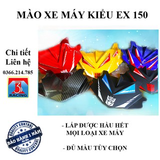 [CÓ VIDEO] ỐP ĐẦU MÀO (MÃO) WAVE DREAM, SIRIUS EXCITER VÀ LẮP ĐƯỢC CHO NHIỀU LOẠI XE KHÁC - ĐỦ MÀU - NHỰA DÀY CHẮC KHỎE