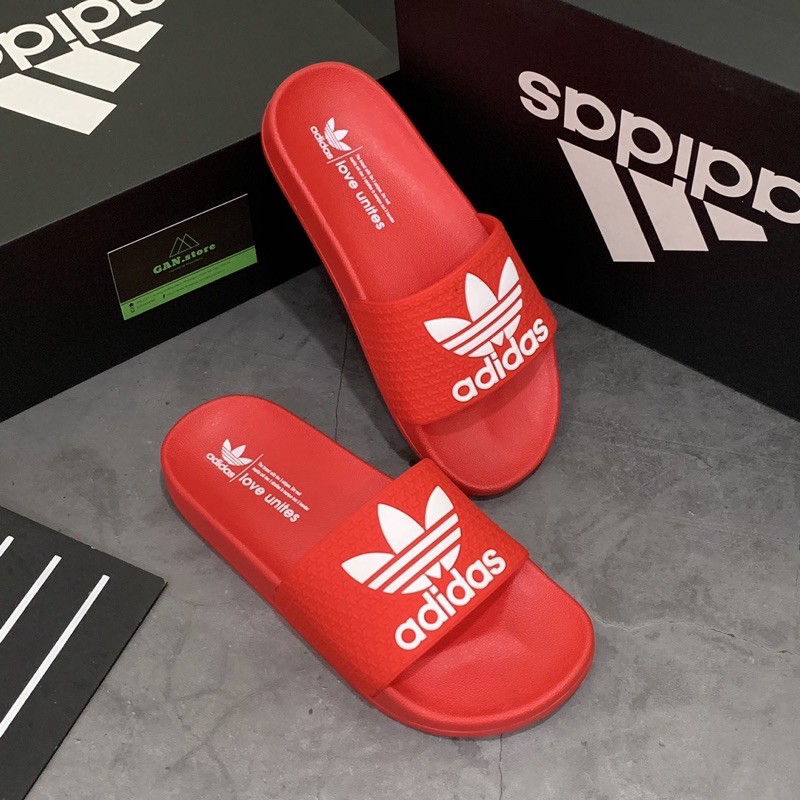 DÉP ADIDAS ADILETTE BÁNH MÌ ĐỎ - FULL BOX XỊN XỊN