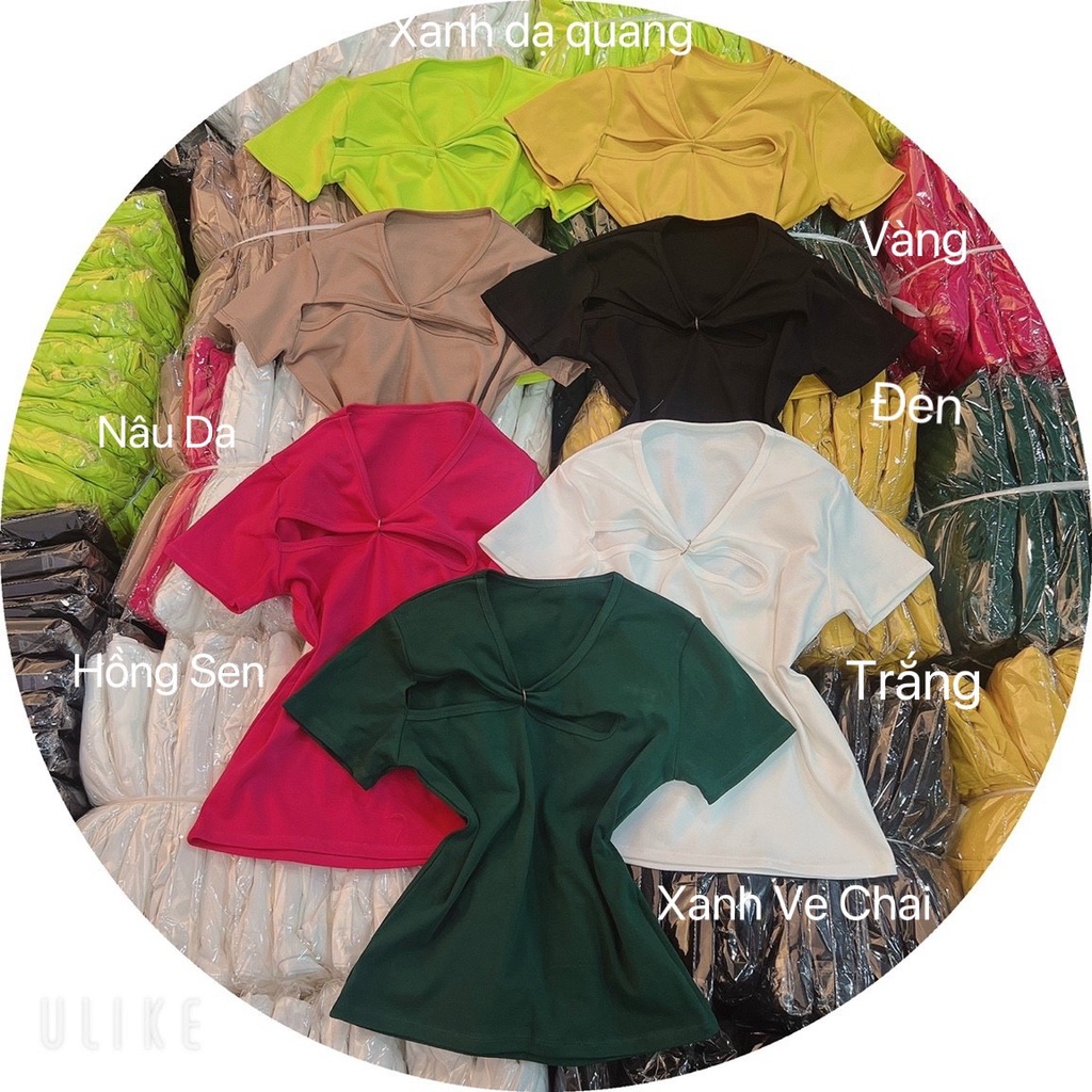 Áo thun body Tay Ngắn kiểu hở ngực ( MS 01 )