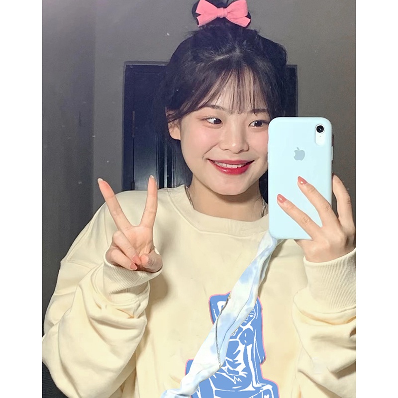 NRVP Áo Thun Tay Dài Oversize In Họa Tiết Phong Cách Hàn Quốc Thời Trang Cho Nam Và Nữ