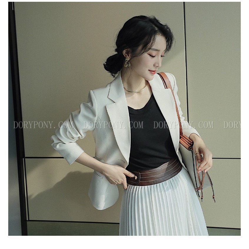 ÁO KHOÁC BLAZER NGẮN short slim JACKET TRENDY – AK084 (ĐEN) - [DORYPONY] | BigBuy360 - bigbuy360.vn