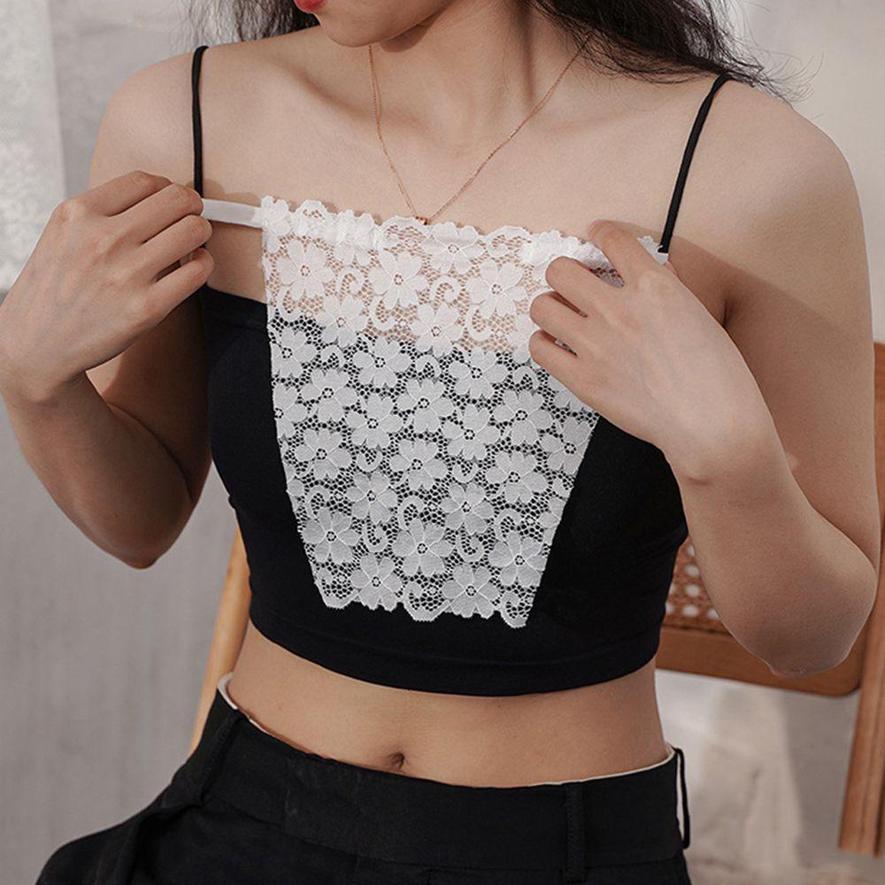 Áo Ống Ren Hoa Thoáng Khí Có Kẹp Dễ Dàng Điều Chỉnh Phong Cách Hàn Quốc Cho Nữ