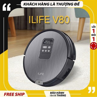 [Hàng Chính Hãng] ILIFE V80 - Robot Hút Bụi Lau Nhà Mạnh Mẽ Phiên Bản Xuất Châu Âu