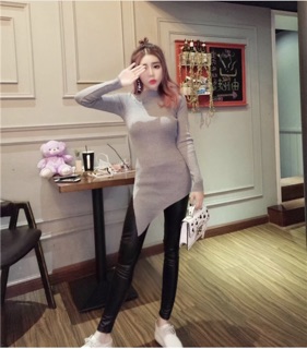 Áo Thun Form Dài Vạt Chéo Cực Cá Tính