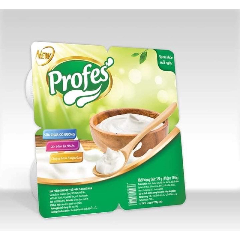 Sữa chua Elovi 100gr vị trắng, dâu, xoài, nha đam