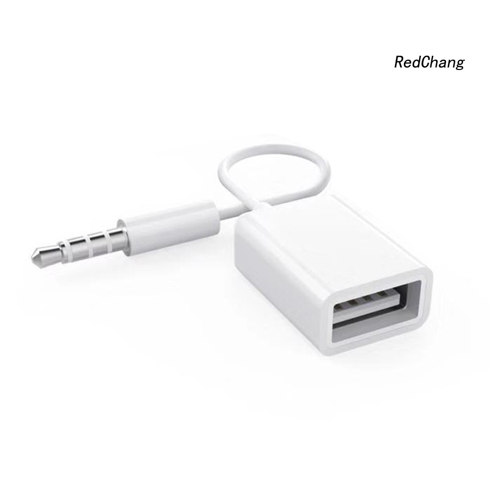 Cáp âm thanh phích USB sang cổng jack 3.5mm AUX cho ô tô