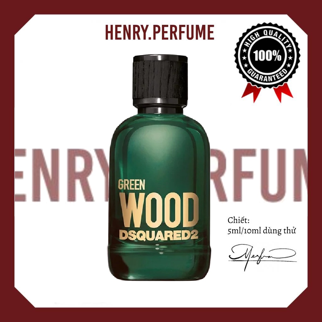 ლ Nước hoa unisex DSQUARED2 Green Wood Pour Homme 10ml  ®️