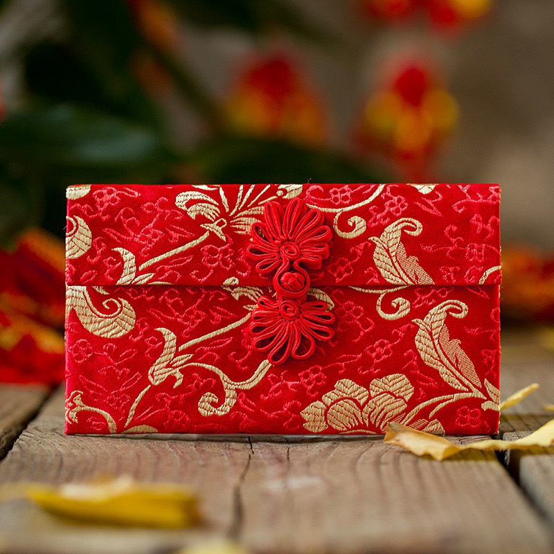 BAO LÌ XÌ VẢI GẤM SIÊU SANG NẠP TÁI SÍNH LỄ MÂM QUẢ