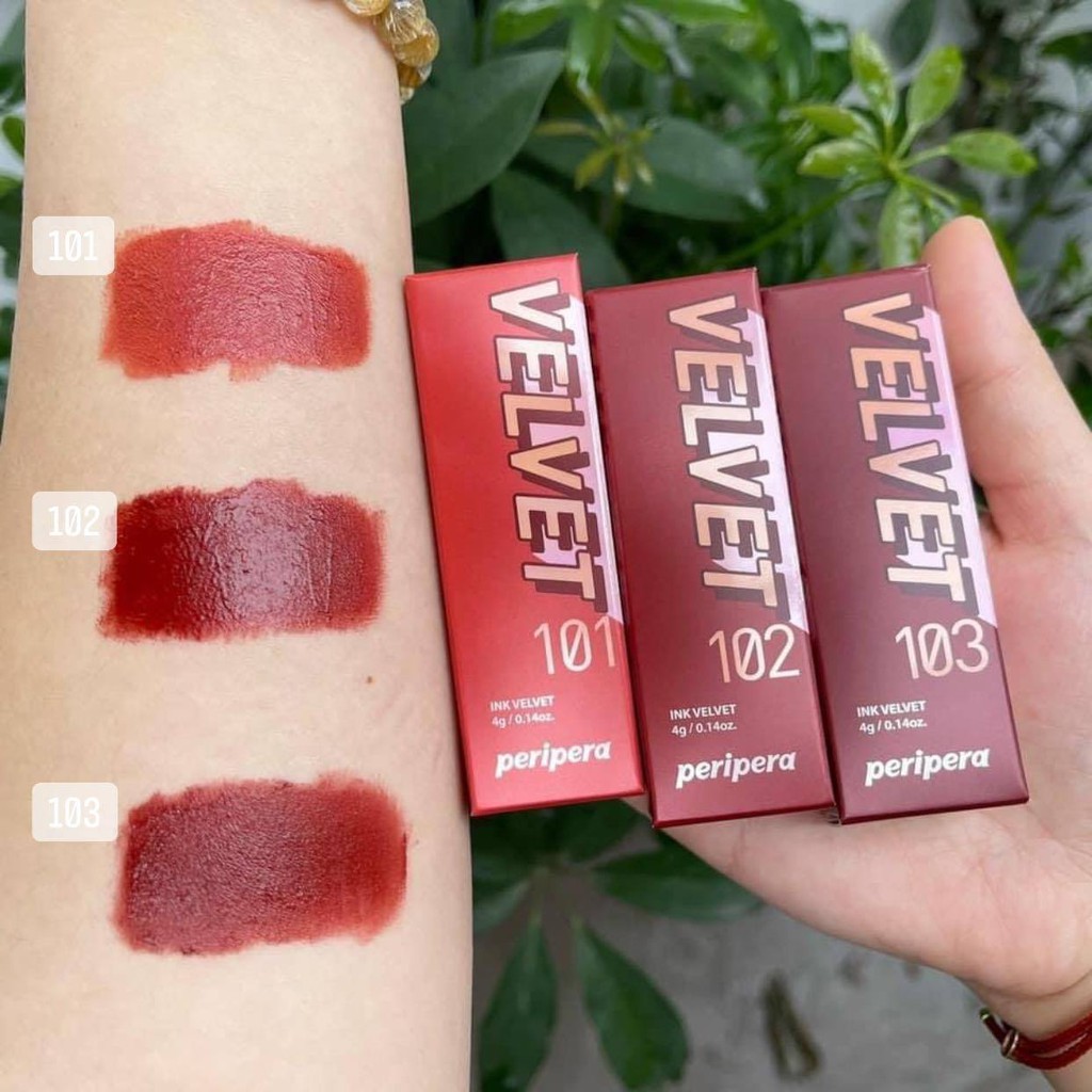 Son kem lì mịn môi peripera ink velvet