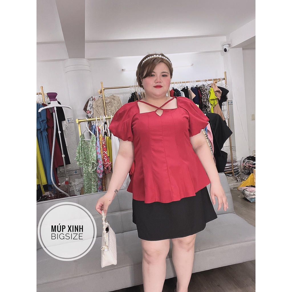 Set Đầm Cột Dây Hoa Bigsize 50-95kg Dành Cho Nàng Múp