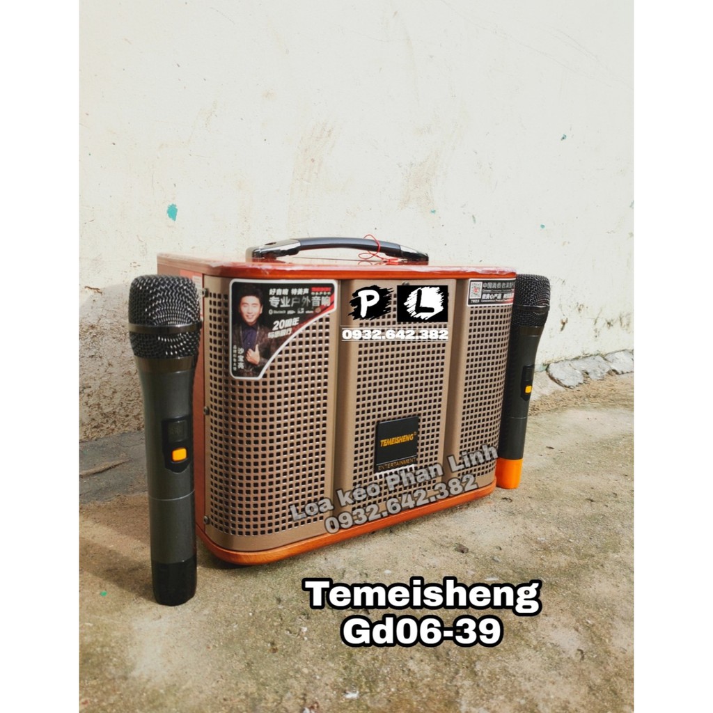 Loa kéo di động Temeisheng GD06-39 vừa karaoke vừa Livestream ( mua 1 được 2 )