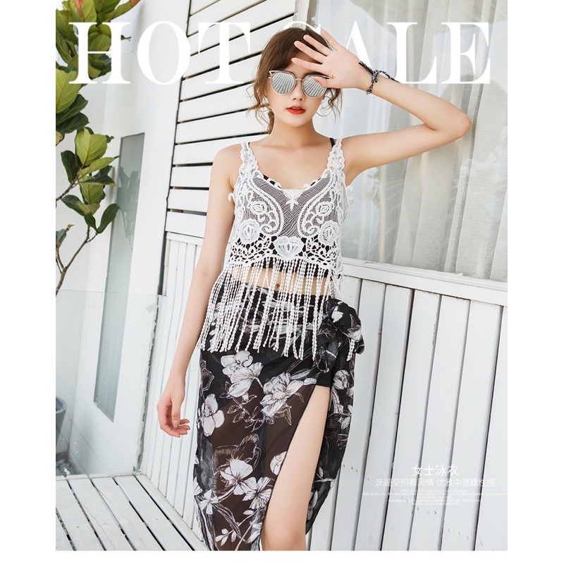 [Mã FAGREEN245 giảm tới 30K đơn 99K] Sét bikini 4 mảnh