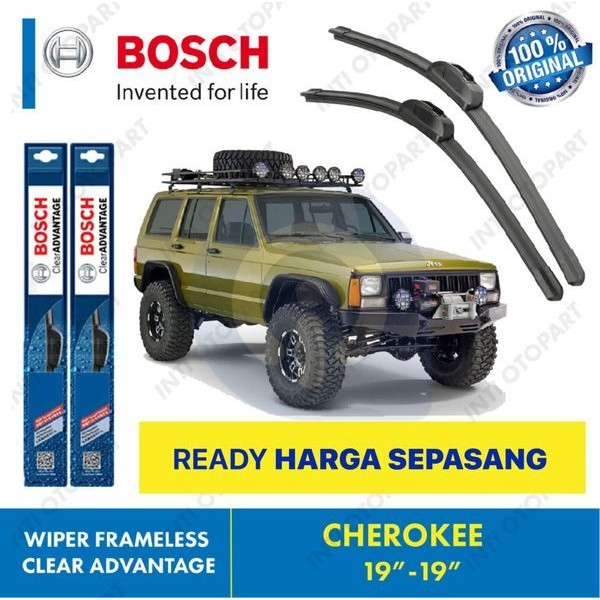 BOSCH Cặp Cần Gạt Nước Không Khung Chính Hãng Cho Xe Jeep Cherokee 19-19 "