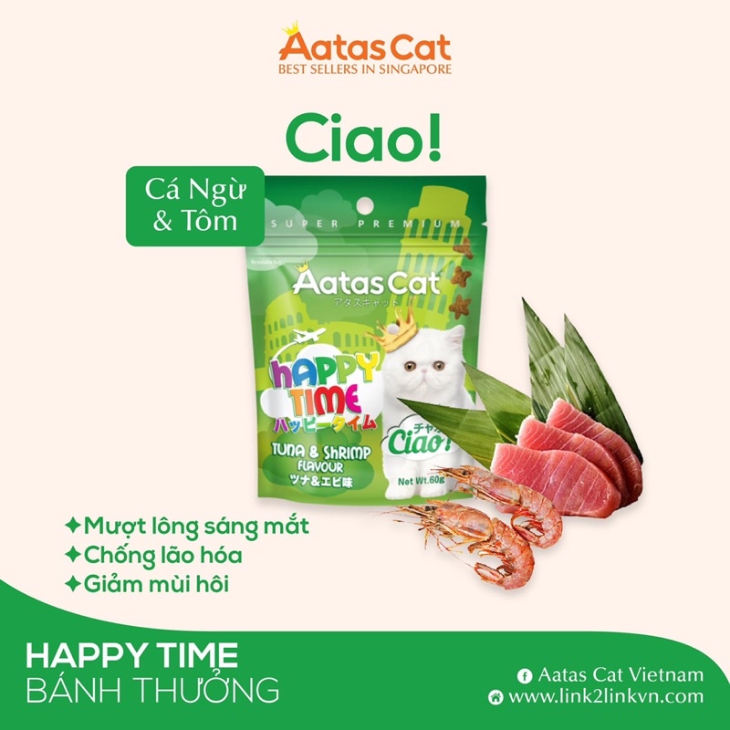 Bánh Thưởng AatasCat Happy Time  _ Best Sellers In Singapore