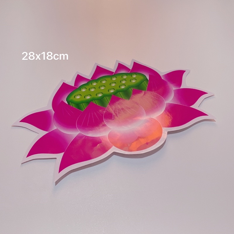 Decal tem dán in bóng size lớn hình đài sen, hoa sen, chữ Phật cao cấp dán xe máy, ô tô, chống thấm nước, chống bay màu