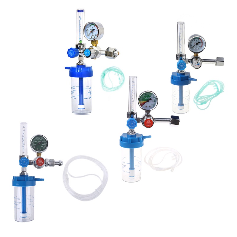 Đồng Hồ Đo Áp Suất Oxy 0-10l / Min G5 / 8 Cho Người Lớn Tuổi