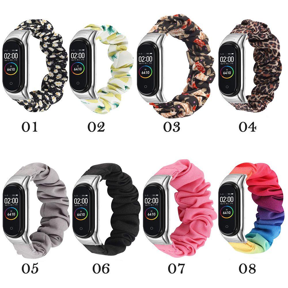 Dây Đeo Thay Thế Chất Liệu Silicon Màu Trơn Cho Xiaomi Mi band 4 3