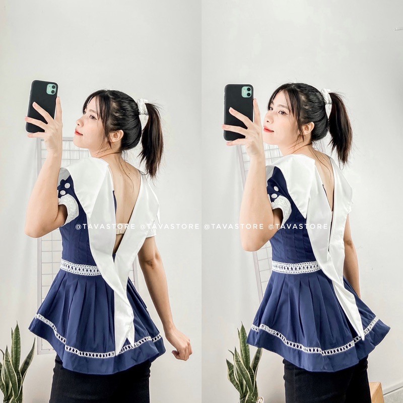 Áo babydoll Thuỷ Thủ