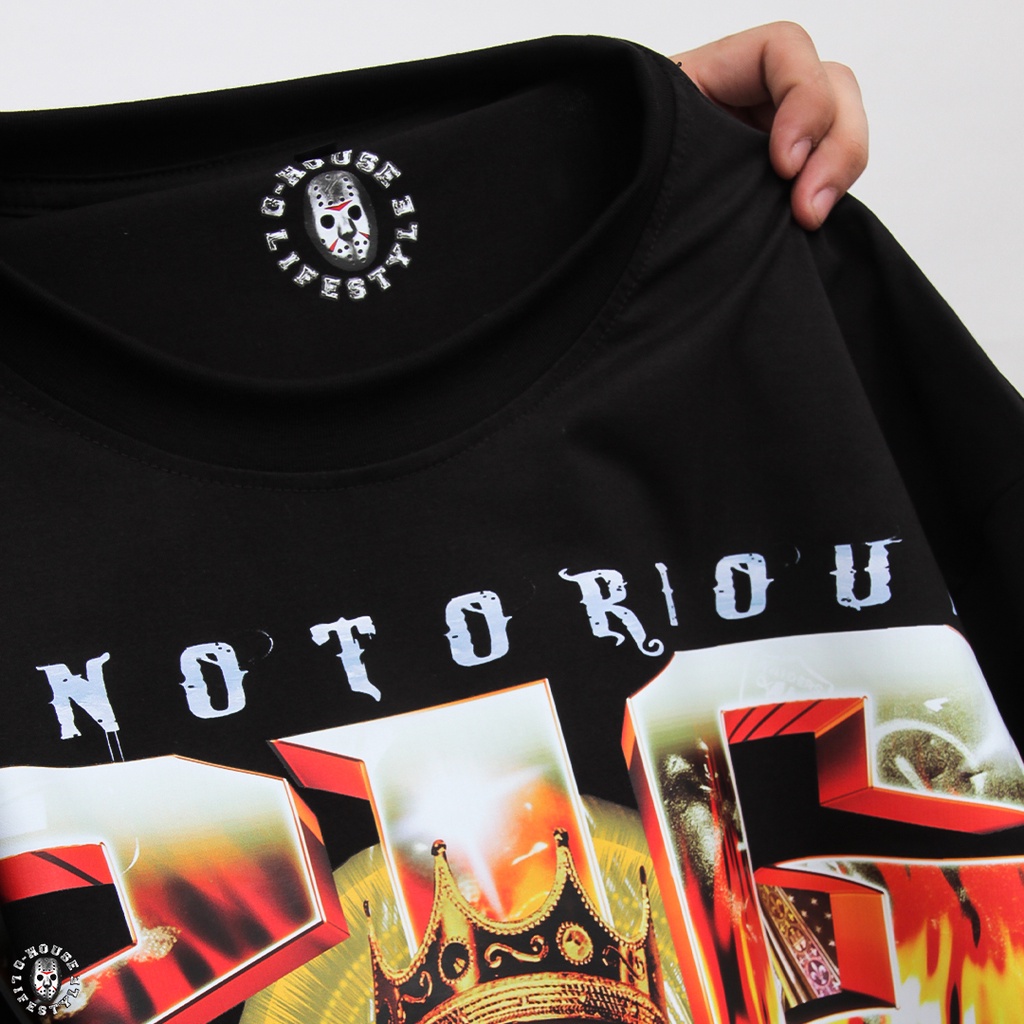 Áo Thun Rapper Biggie The Notorious BIG Oversize Phong Cách Hip-hop Unisex G-House Lifestyle