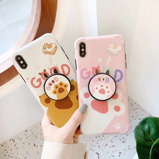 ốp điện thoại dẻo họa tiết móng mèo dễ thương cho dòng iphone11 pro max xr i8