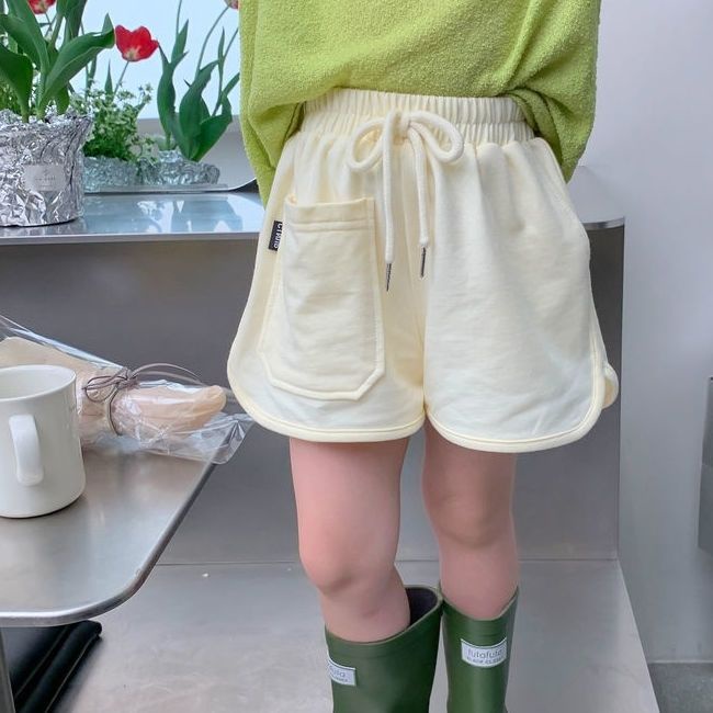 Quần Short Thể Thao Cotton Màu Trơn Có Túi Co Giãn Phong Cách Nhật Hàn Thời Trang Mùa Hè Hàng Mới 2022