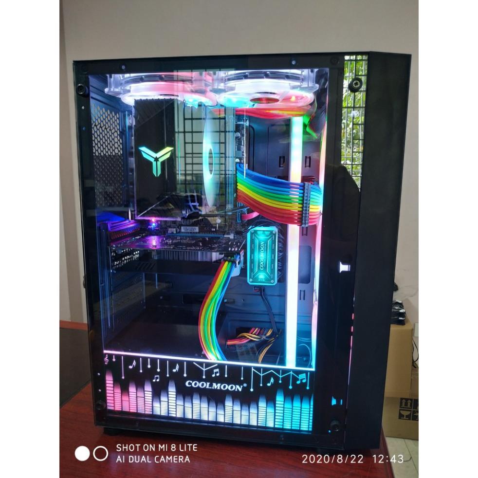 Set 5 Fan led RGB Coolmon đồng bộ hub | BigBuy360 - bigbuy360.vn