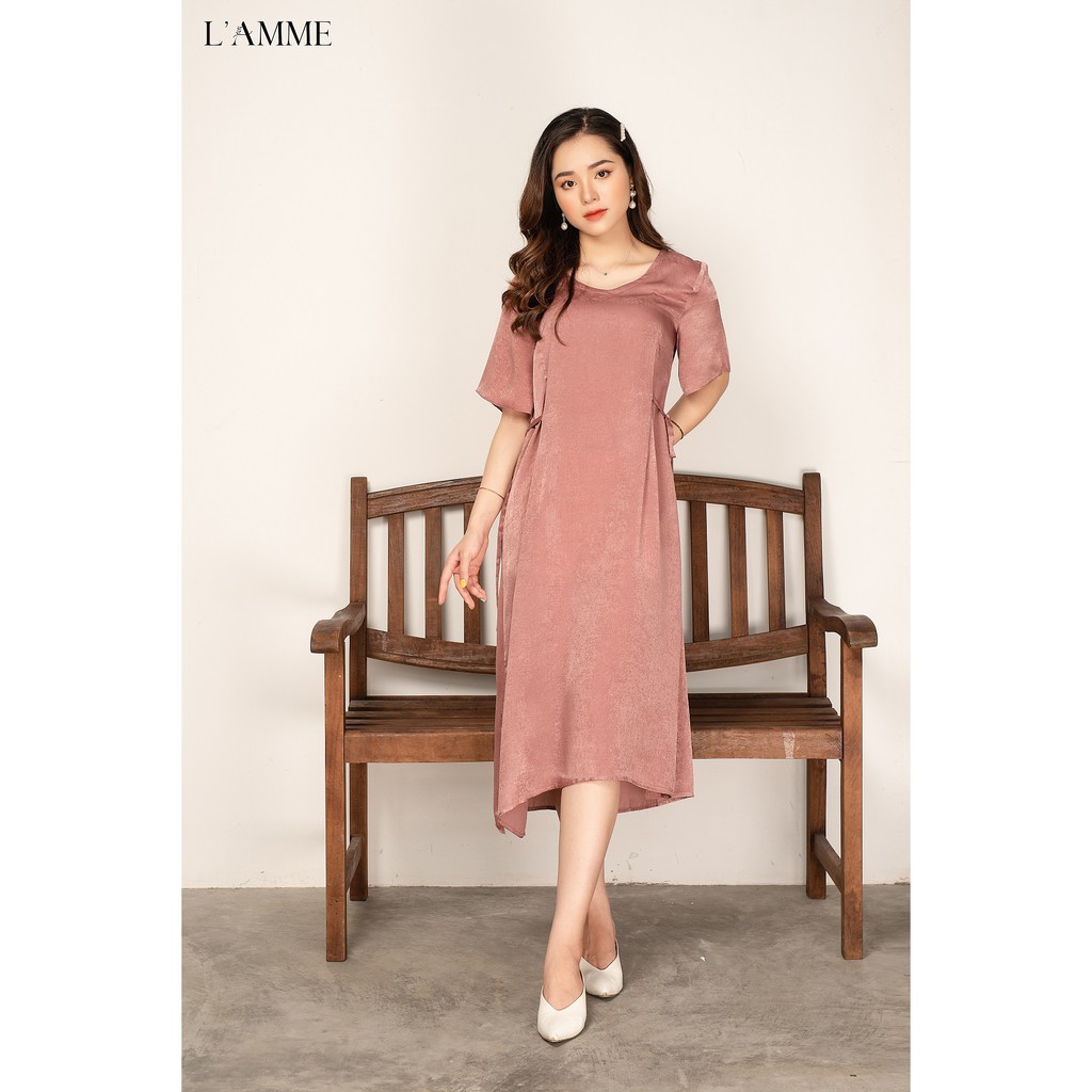 Đầm Bầu công sở Sakura Dress chất lụa mềm nhẹ không nhăn phù hợp mọi vóc dáng by LAMME.