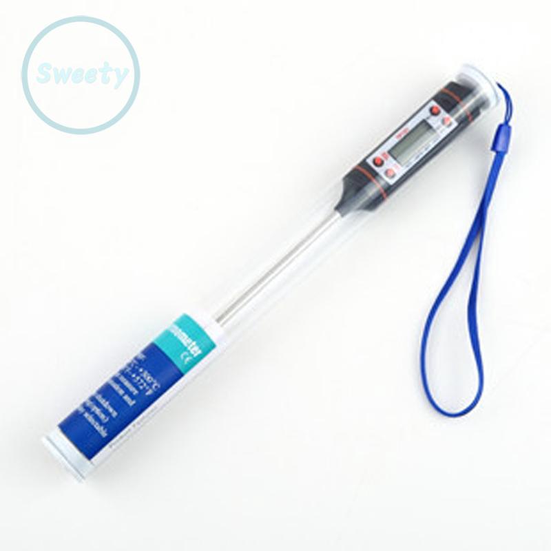 Thermometer wine temperature -50~+300℃ food tool steak 23cm home milk chicken 1pc digital safe bbq cooking water