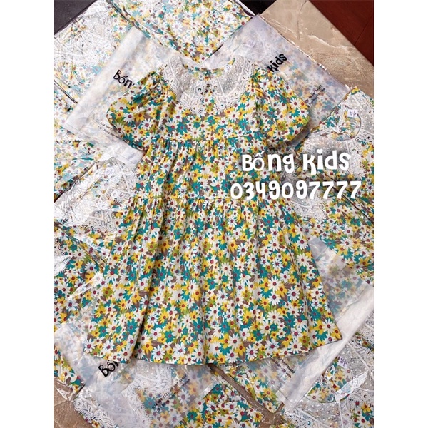 Váy Tầng Bé Gái Dáng Suông Hoa MLS