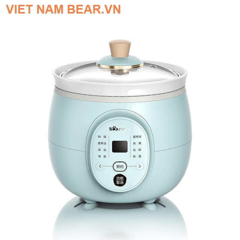 ❁Nồi cơm điện Bear hầm tự động gia đình ăn sáng nhỏ, nấu canh, cháo đa năng cho bé