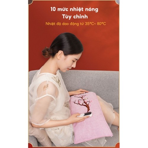 Đai chườm nóng muối biển giảm đau nhức mỏi toàn thân Ming Zhen MZ-MR062