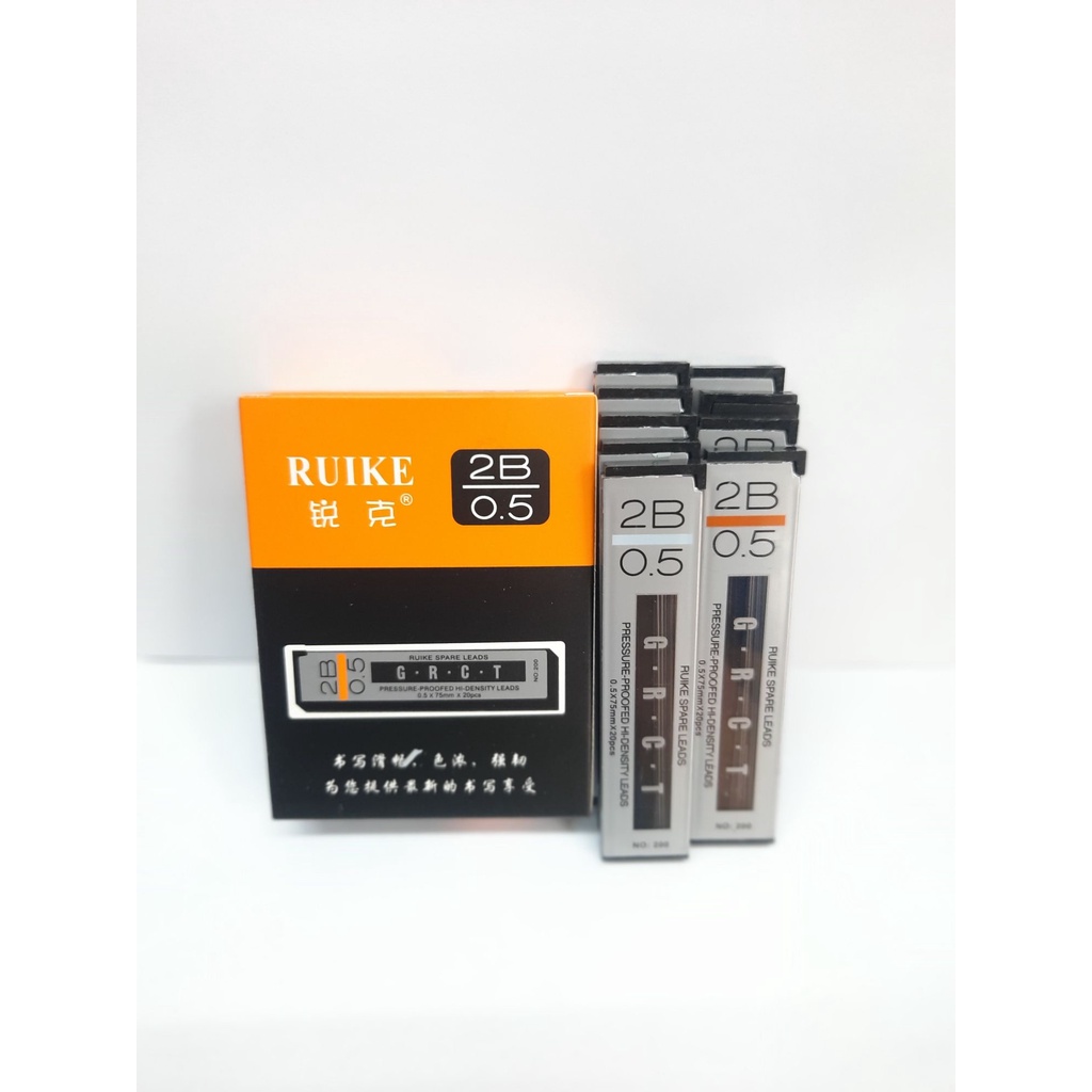 Ruột chì kim RUIKENT 2B 0.5mm ngòi chì kim thay thế dành cho học sinh giá rẻ ANKICO