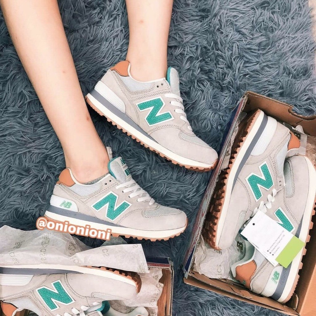 [ hàng đẹp ] [ hàng rẻ ] giày new balance xám chữ xanh [ tôt thật ] [cao cấp] 👟