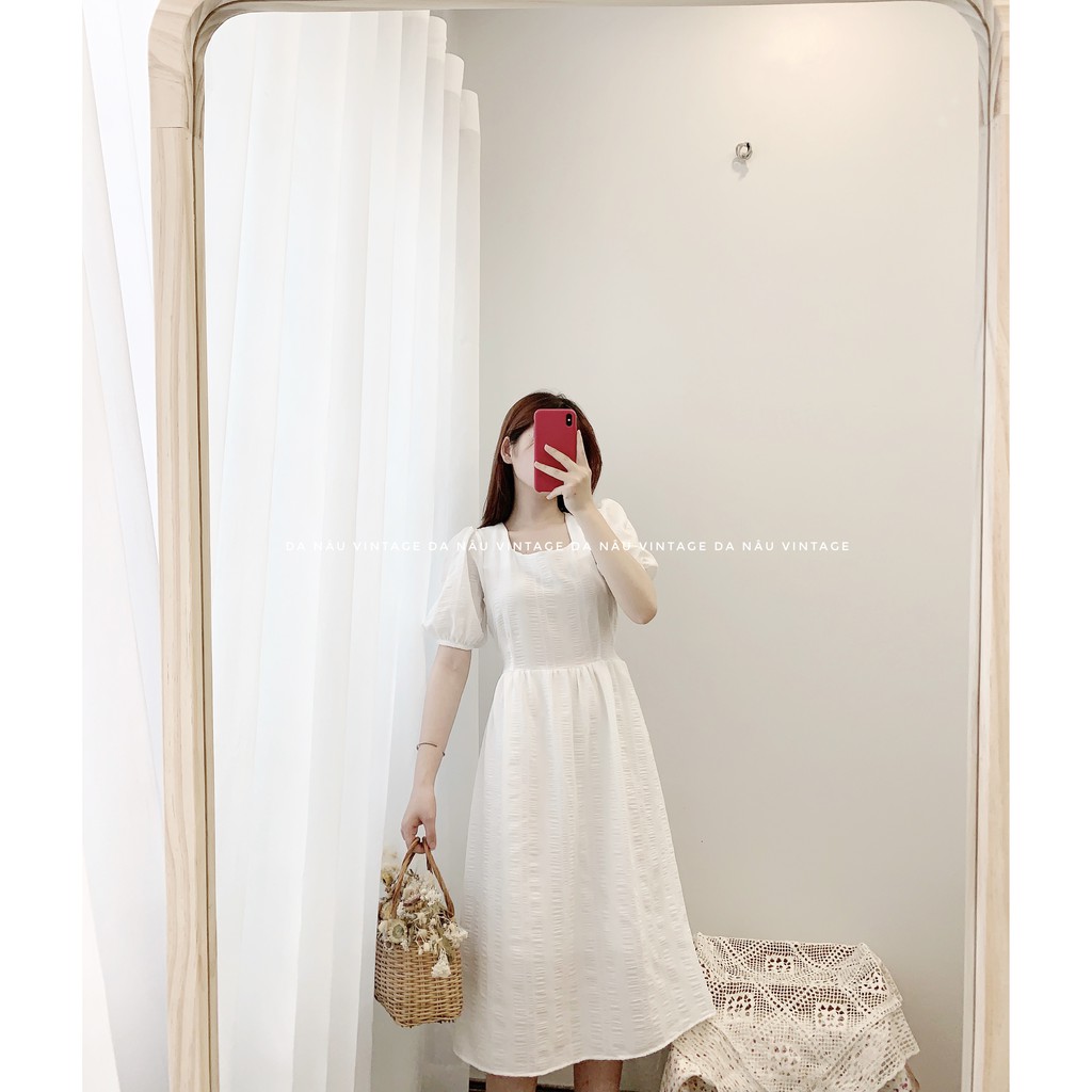 váy, đầm babydoll trắng tay bồng tiểu thư phong cách ulzzang phù hợp chụp ảnh kỉ yếu, đi chơi (ảnh thật, hàng sẵn) | BigBuy360 - bigbuy360.vn